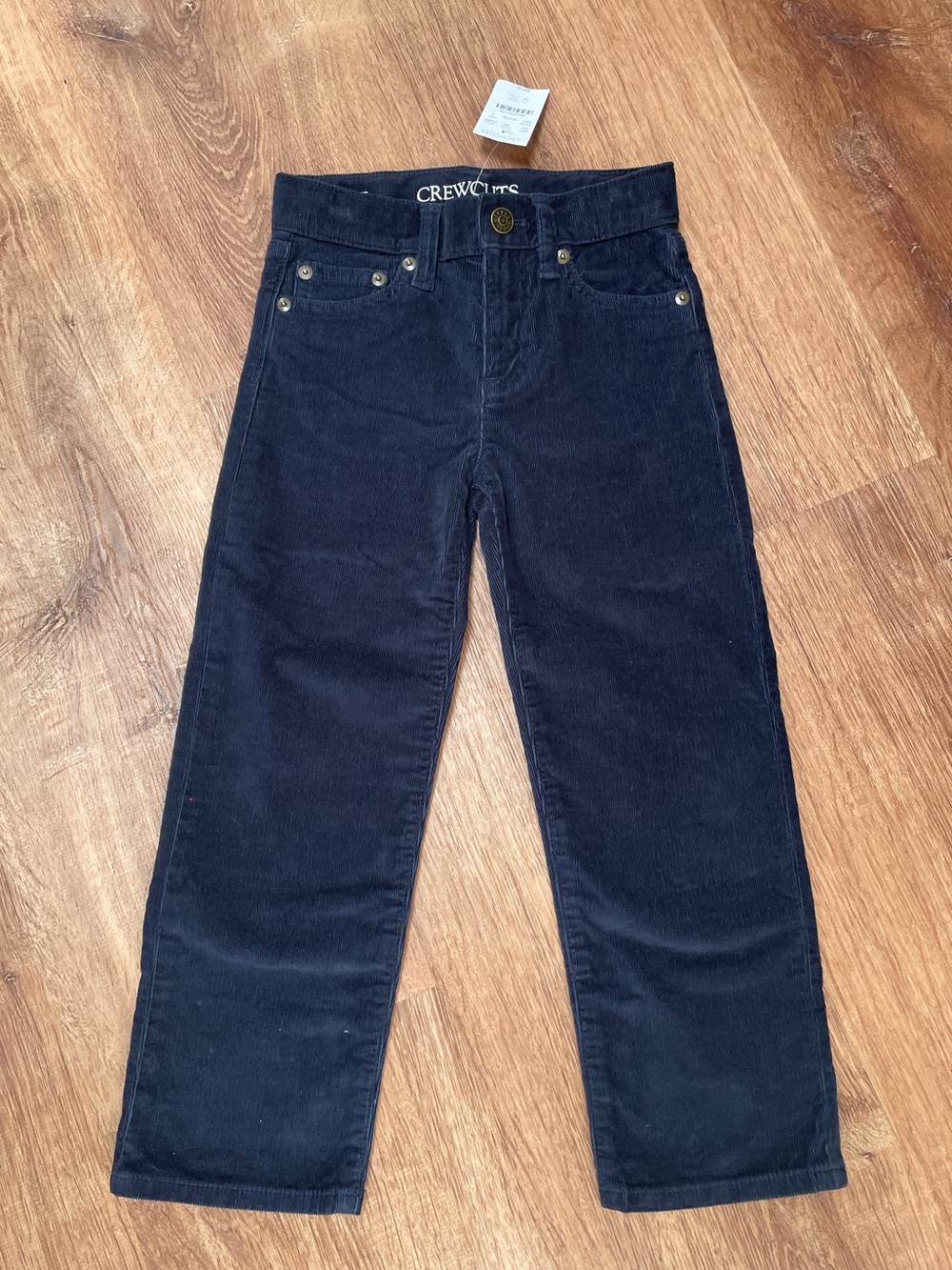 Crewcuts Kids NEW Corduroy Pants Size 5 Blue Cords Straight Trouser